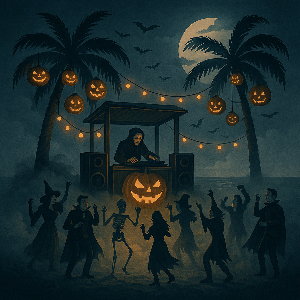 island with a palm tree